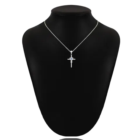 Europe and the United States Cross Frame Pendant Collarbone Chain Niche - view 2