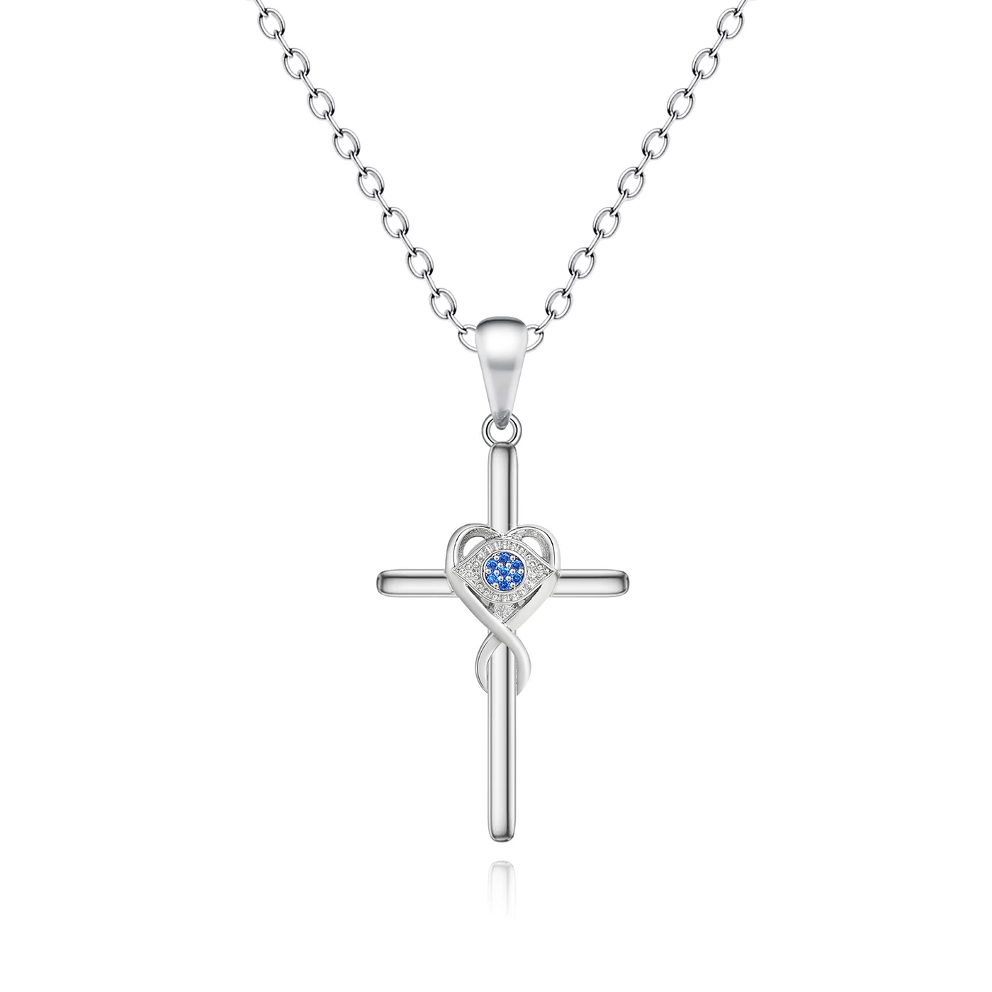 Europe and the United States Cross Frame Pendant Collarbone Chain Niche made by BlueOne Jewelry