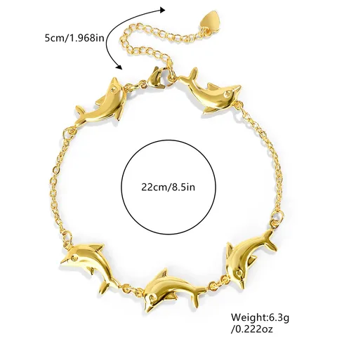 Europe and the United States Dolphin Bracelet Jewelry High-grade Color Bracelet - view 3