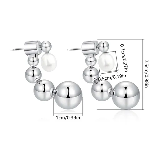 Europe and the United States Earrings Female High-level Earrings Light Luxury - view 3