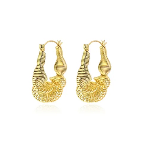 Europe and the United States Europe and the United States Niche Earrings - Plated Brass jewelry made by BlueOne Jewelry