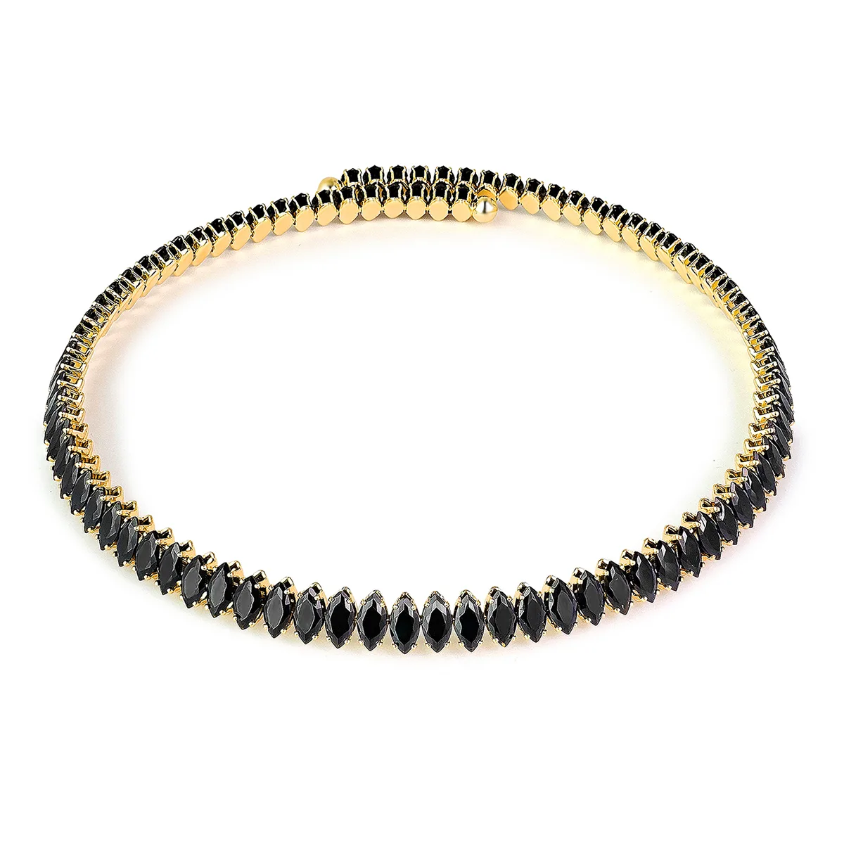 Europe and the United States Fashion Black Zirconia Collar Full Zirconium Necklace made by BlueOne Jewelry