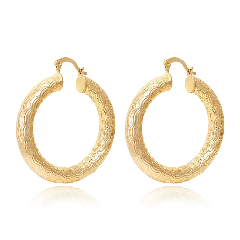 Europe and the United States Fashion Circle Earrings Female Personality Exaggerated made by BlueOne Jewelry