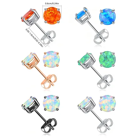 Europe and the United States Fashion Earrings Female Mixed Color Earrings - view 3