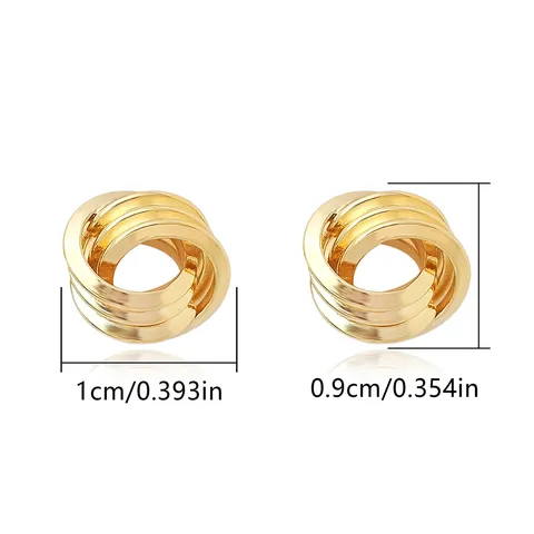 Europe and the United States Fashion Simple Geometric Irregular Jewelry Niche Stud Earrings - Style 3499 - view 3