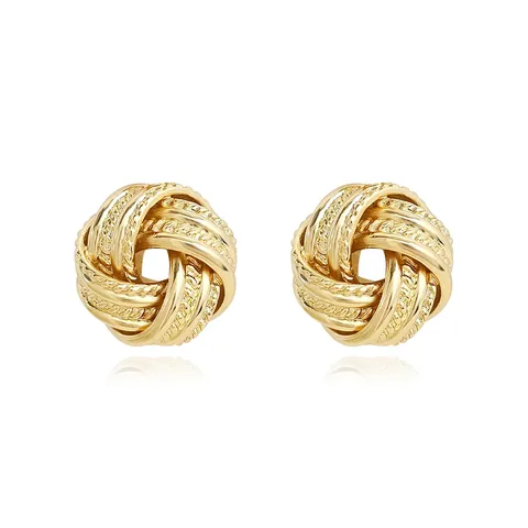 Europe and the United States Fashion Simple Geometric Irregular Jewelry Niche Stud Earrings - Style 3511 - Plated Brass jewelry made by BlueOne Jewelry