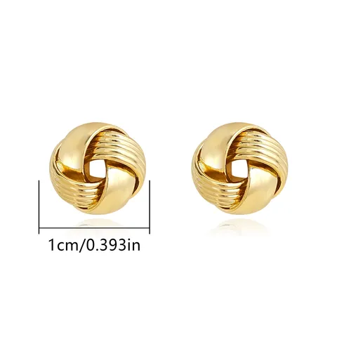 Europe and the United States Fashion Simple Geometric Irregular Jewelry Niche Stud Earrings - Style 3505 - view 3