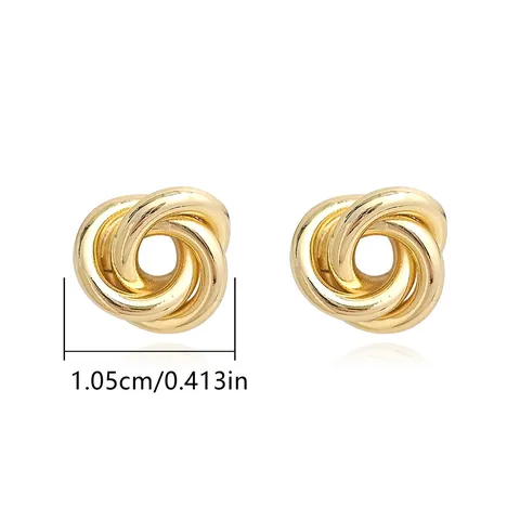 Europe and the United States Fashion Simple Geometric Irregular Jewelry Niche Stud Earrings - Style 3780 - view 3