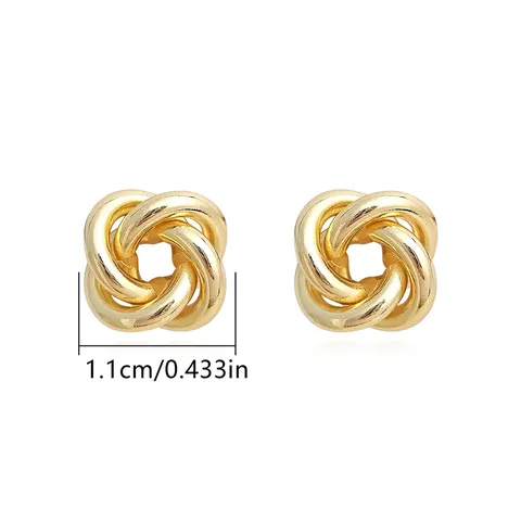 Europe and the United States Fashion Simple Geometric Irregular Jewelry Niche Stud Earrings - Style 3770 - view 3