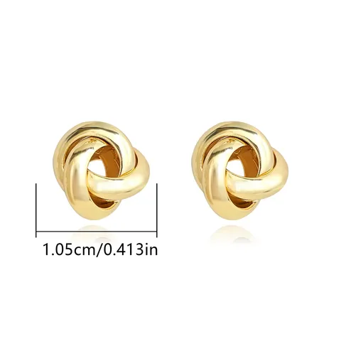 Europe and the United States Fashion Simple Geometric Irregular Jewelry Niche Stud Earrings - Style 3514 - view 3