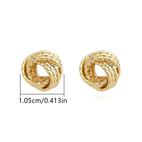 Europe and the United States Fashion Simple Geometric Irregular Jewelry Niche Stud Earrings - Style 3813 - view 3