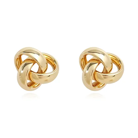 Europe and the United States Fashion Simple Geometric Irregular Jewelry Niche Stud Earrings - Style 3520 - Plated Brass jewelry made by BlueOne Jewelry