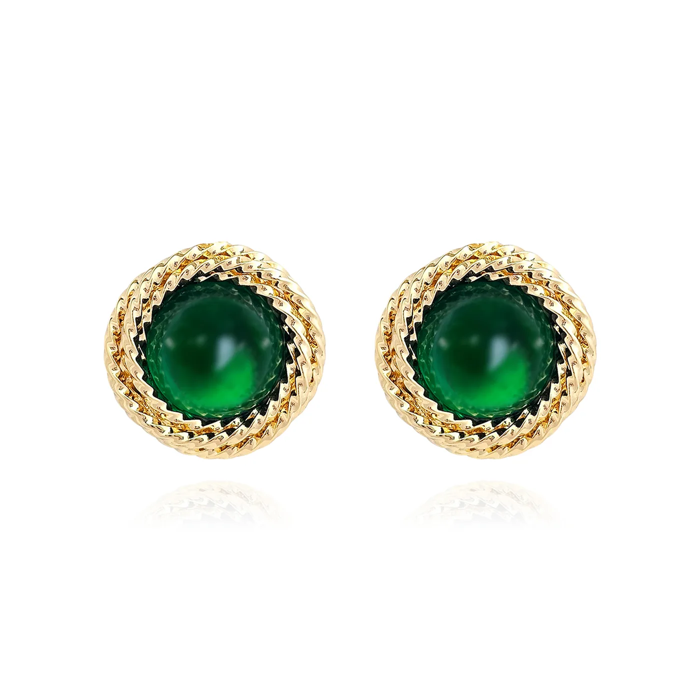 Plated Brass Europe and the United States Fashion Simple Geometric Irregular Jewelry Niche Stud Earrings made by BlueOne Jewelry