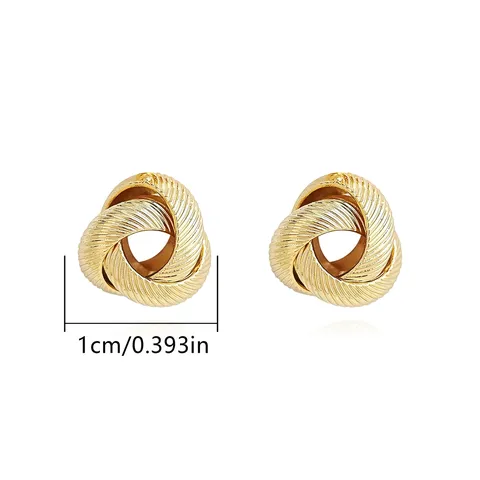 Europe and the United States Fashion Simple Geometric Irregular Jewelry Niche Stud Earrings - Style 3816 - view 3