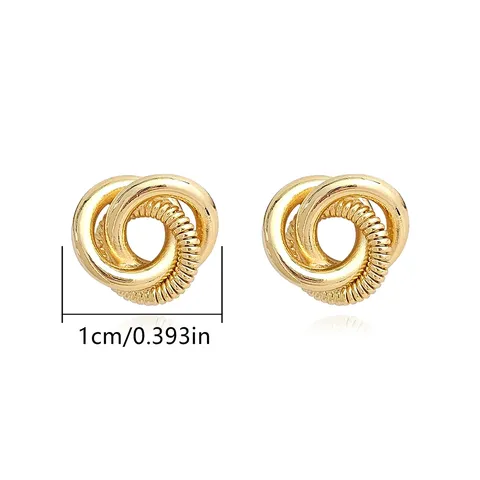 Europe and the United States Fashion Simple Geometric Irregular Jewelry Niche Stud Earrings - Style 3879 - view 3