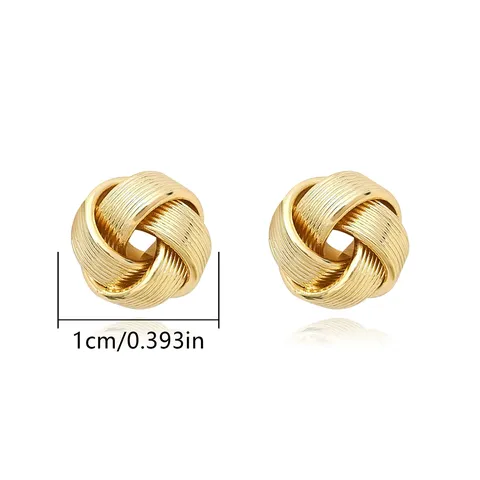 Europe and the United States Fashion Simple Geometric Irregular Jewelry Niche Stud Earrings - Style 3502 - view 3