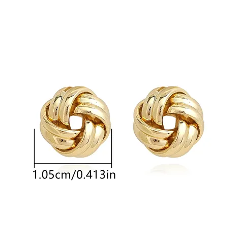 Europe and the United States Fashion Simple Geometric Irregular Jewelry Niche Stud Earrings - Style 3526 - view 3