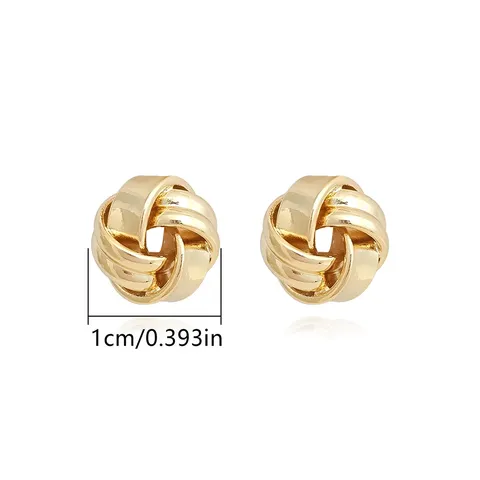 Europe and the United States Fashion Simple Geometric Irregular Jewelry Niche Stud Earrings - Style 3697 - view 3
