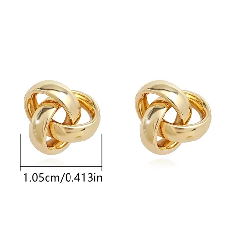Europe and the United States Fashion Simple Geometric Irregular Jewelry Niche Stud Earrings - Style 3520 - view 3