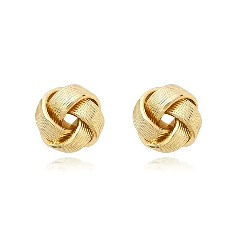 Europe and the United States Fashion Simple Geometric Irregular Jewelry Niche Stud Earrings - Style 3502 - Plated Brass jewelry made by BlueOne Jewelry
