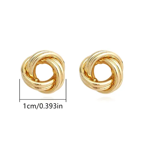 Europe and the United States Fashion Simple Geometric Irregular Jewelry Niche Stud Earrings - Style 3885 - view 3