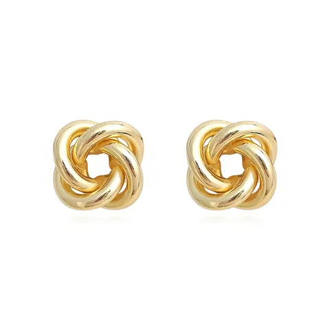 Europe and the United States Fashion Simple Geometric Irregular Jewelry Niche Stud Earrings - Style 3770 - Plated Brass jewelry made by BlueOne Jewelry