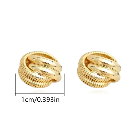 Europe and the United States Fashion Simple Geometric Irregular Jewelry Niche Stud Earrings - Style 3882 - view 3