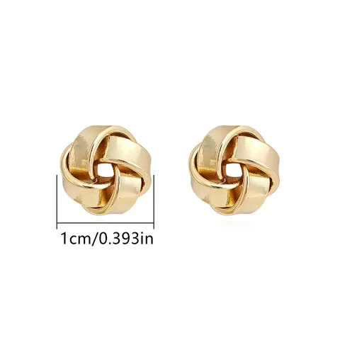 Europe and the United States Fashion Simple Geometric Irregular Jewelry Niche Stud Earrings - Style 3694 - view 3