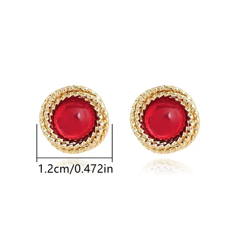 Europe and the United States Fashion Simple Geometric Irregular Jewelry Niche Stud Earrings - view 3