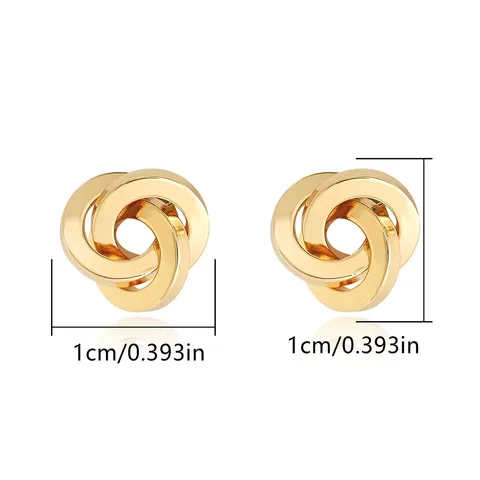 Europe and the United States Fashion Simple Geometric Irregular Jewelry Niche Stud Earrings - Style 3346 - view 3