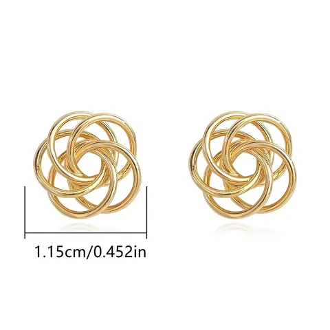 Europe and the United States Fashion Simple Geometric Irregular Jewelry Niche Stud Earrings - Style 3523 - view 3
