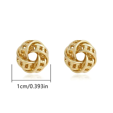 Europe and the United States Fashion Simple Geometric Irregular Jewelry Niche Stud Earrings - Style 3517 - view 3