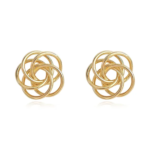 Europe and the United States Fashion Simple Geometric Irregular Jewelry Niche Stud Earrings - Style 3523 - Plated Brass jewelry made by BlueOne Jewelry