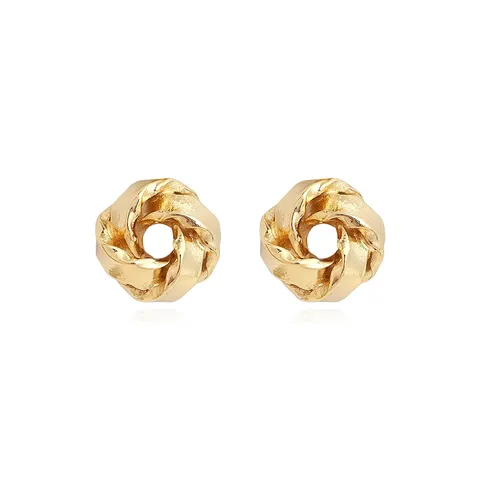 Europe and the United States Fashion Simple Geometric Irregular Jewelry Niche Stud Earrings - Style 3700 - Plated Brass jewelry made by BlueOne Jewelry