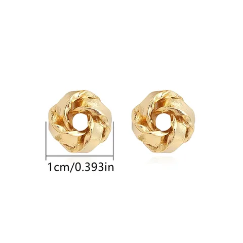 Europe and the United States Fashion Simple Geometric Irregular Jewelry Niche Stud Earrings - Style 3700 - view 3