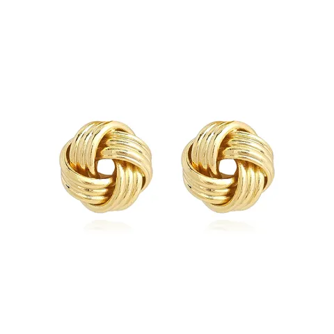 Europe and the United States Fashion Simple Geometric Irregular Jewelry Niche Stud Earrings - Style 3681 - Plated Brass jewelry made by BlueOne Jewelry