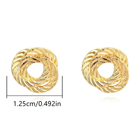 Europe and the United States Fashion Simple Geometric Irregular Jewelry Niche Stud Earrings - Style 3706 - view 3