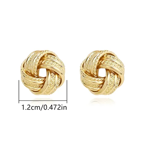 Europe and the United States Fashion Simple Geometric Irregular Jewelry Niche Stud Earrings - Style 3511 - view 3