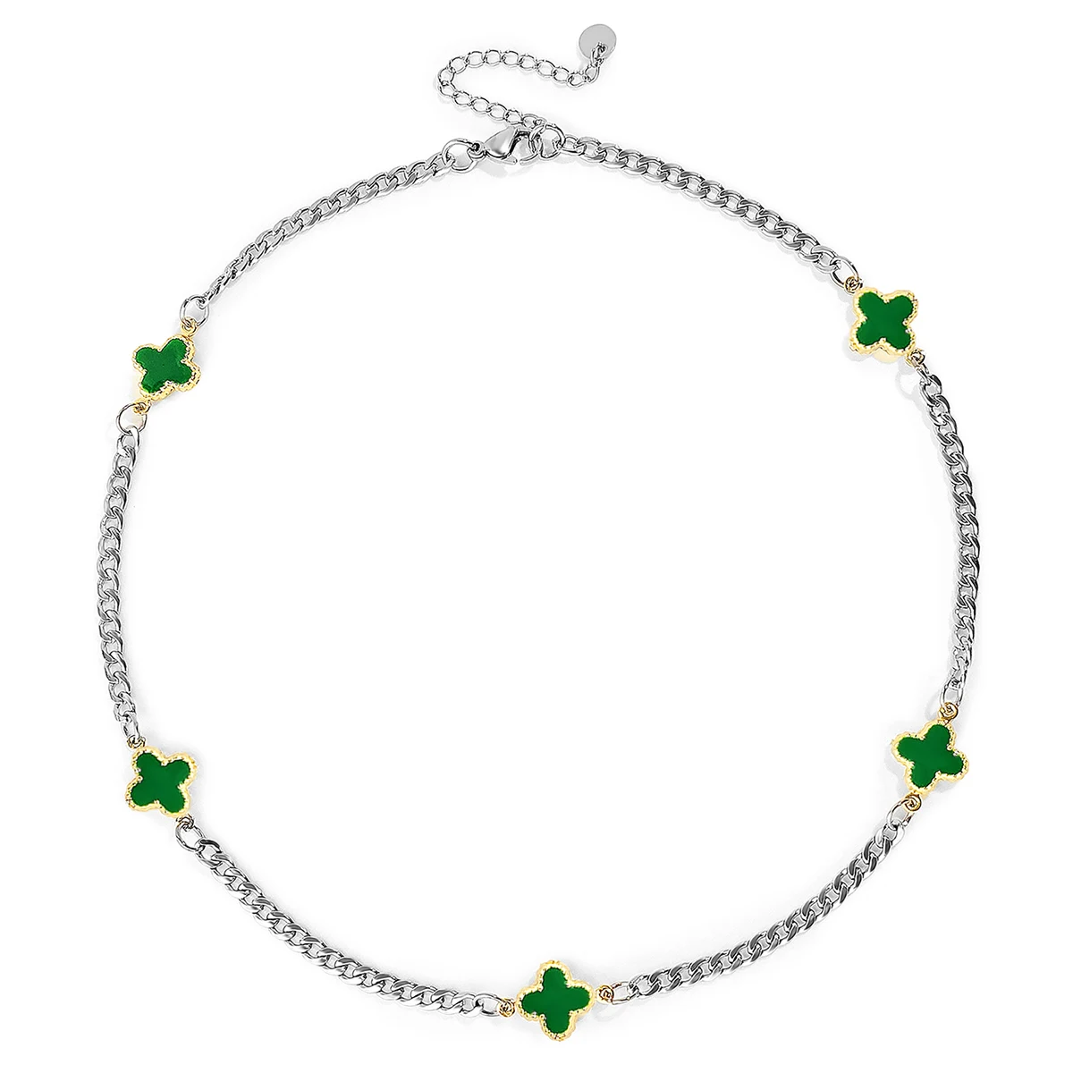 Europe and the United States Fashion Simple Lucky Clover Necklace Personalized made by BlueOne Jewelry