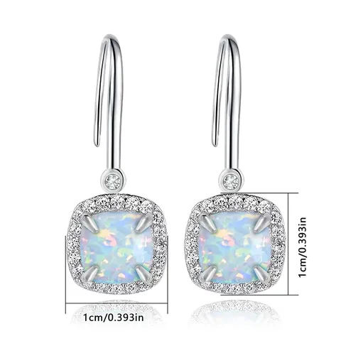 Europe and the United States Fashion Simple Square Earrings for Women - view 3