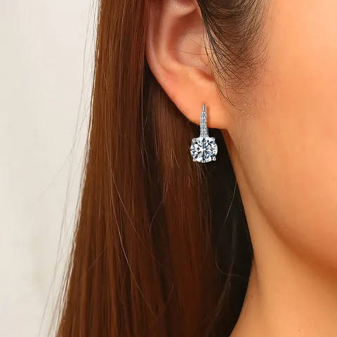 Europe and the United States Fashion Zircon Earrings Jewelry Niche Design - view 2