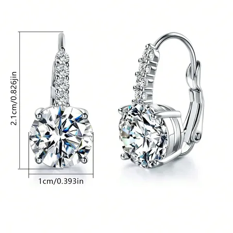Europe and the United States Fashion Zircon Earrings Jewelry Niche Design - view 3