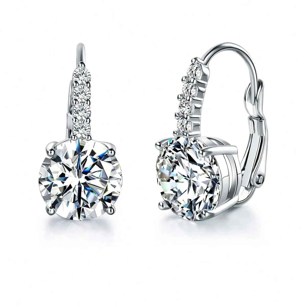 Europe and the United States Fashion Zircon Earrings Jewelry Niche Design made by BlueOne Jewelry