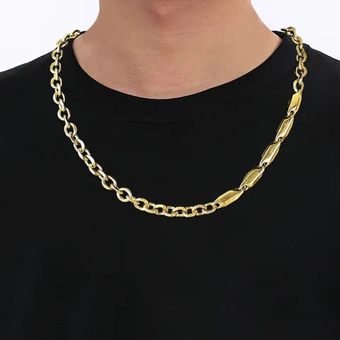 Europe and the United States Hip-hop Necklaces Hip-hop Models Titanium Steel - view 2