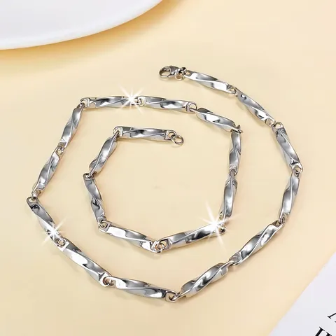 Europe and the United States Hip-hop Necklaces Hip-hop Models Titanium Steel - view 3