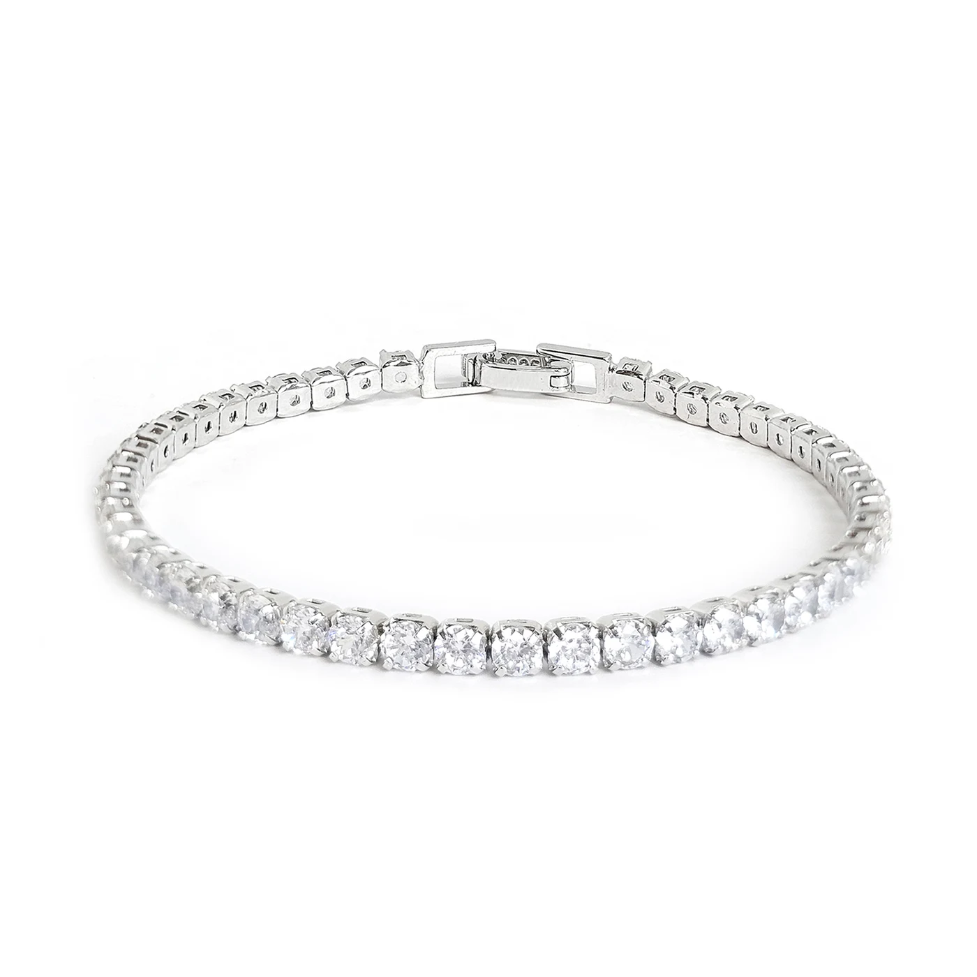 Europe and the United States Jewelry Titanium Steel Tennis Chain Bracelet made by BlueOne Jewelry