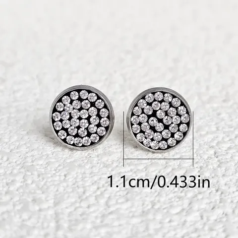 Europe and the United States Full Star Earrings Stainless Steel Earrings - view 3