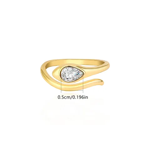 Europe and the United States Ins Fashion Personality Simple Finger Ring - view 3