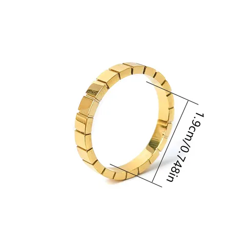 Europe and the United States Ins Simple Ring Titanium Steel Does - view 3