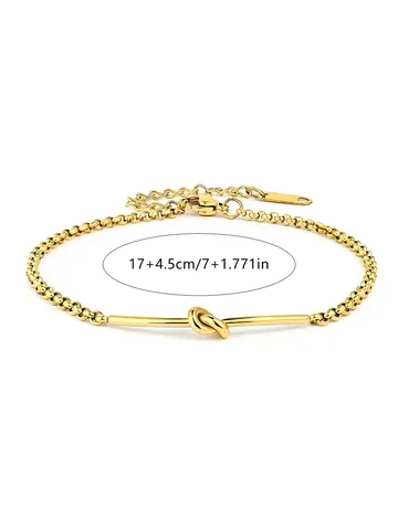 Europe and the United States Ins Simple Temperament Rope Knot Bracelet - view 3